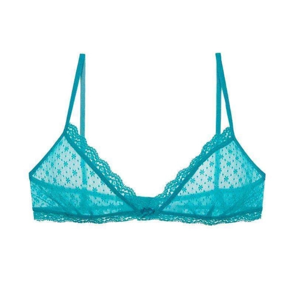 NWT Eberjey Delirious Stylist Bralet Turquoise